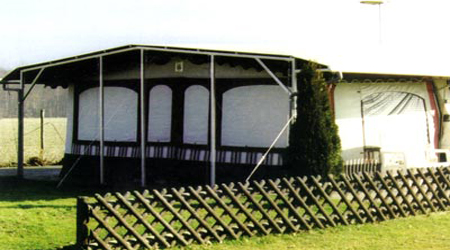 zeltbau-kutterer, Dauerstand-Zelte ,Schutzdächer, Pavillons